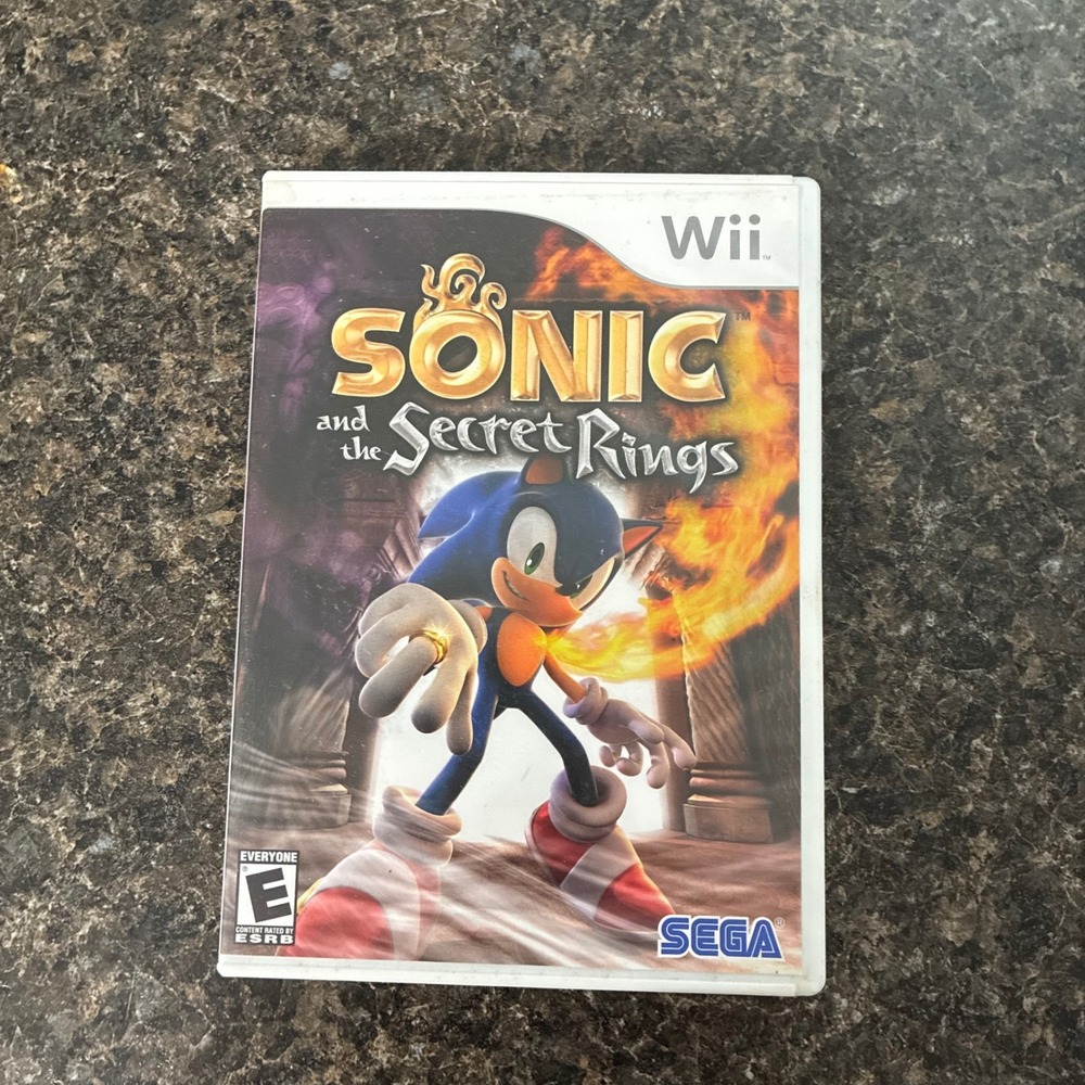 Sonic and the Secret Rings Nintendo Wii Game SEGA Complete CIB RVL P RSRE